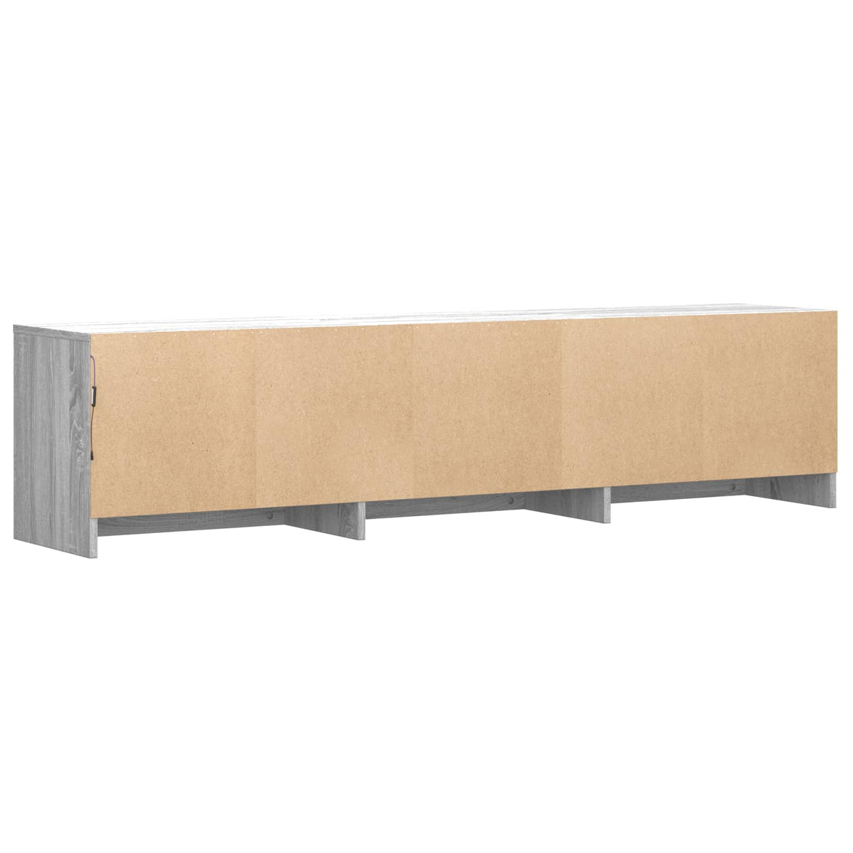 LED-es tévéállvány 165x34x40 cm Szürke Sonoma Mérnöki fa 8