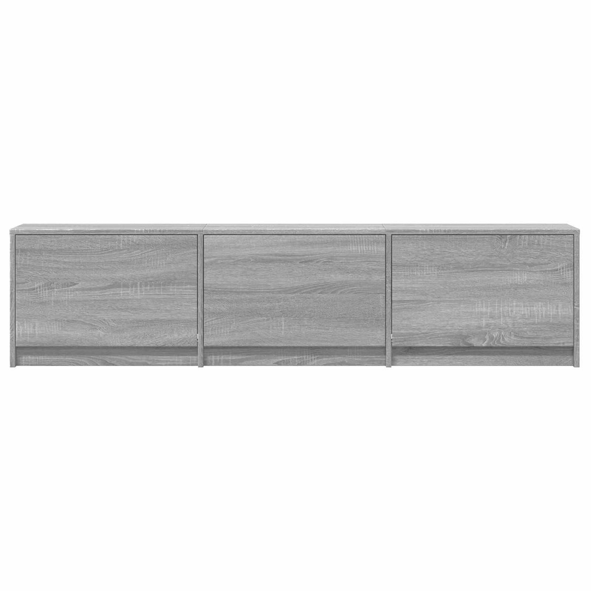 LED-es tévéállvány 165x34x40 cm Szürke Sonoma Mérnöki fa 6