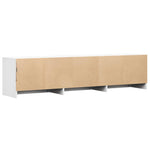 LED-es tévéállvány 165 x 34 x 40 cm Fehér Mérnöki fa 8