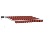 Kézi napellenző keret LED világítással 2,5 x 2 m 2