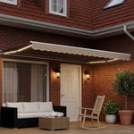 Kézi napellenző keret LED világítással Beige és Fehér 4 × 3,5 m 3