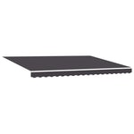 Kézi napellenző keret LED világítással Antracitszürke 4 x 2 m 5