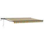 Kézi napellenző keret LED világítással 5 x 3 m 2