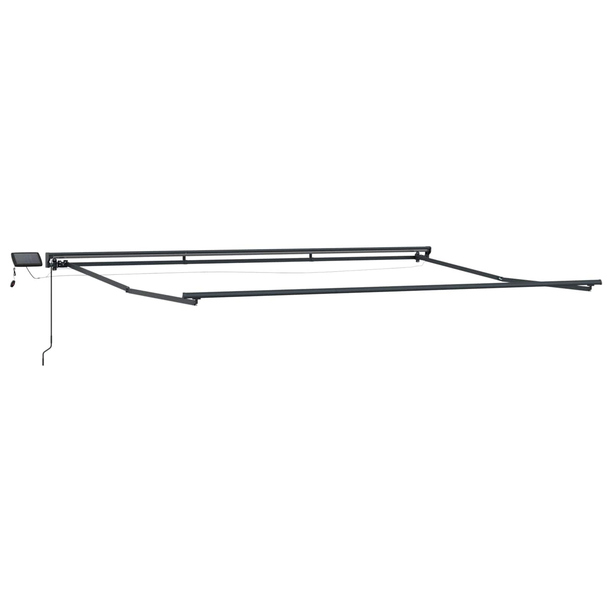 Kézi napellenző keret LED világítással 5 x 3 m 4