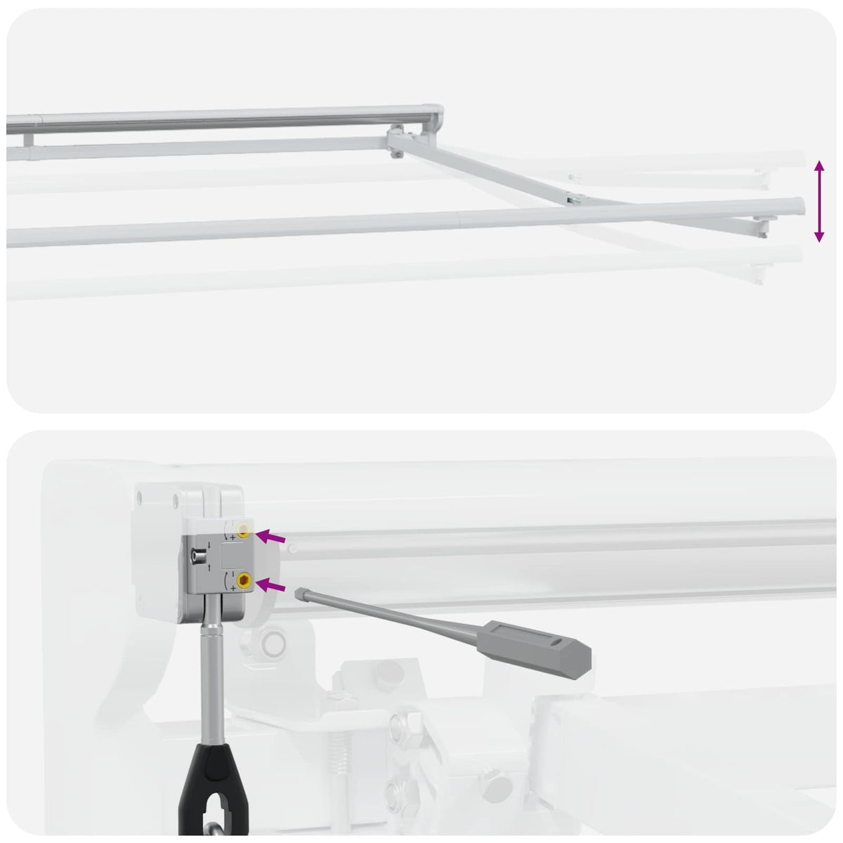 Elektromos Kihúzható Napernyő Bézs 3 x 2,5 m 9