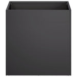 Kerti cserép 2 db Fekete 20 x 20 x 20 cm Hidegen hengerelt acél 4