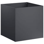 Kerti cserép 2 db Antracitszürke 35 x 35 x 35 cm 3