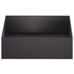 Kerti cserép 2 db Fekete 80 x 80 x 30 cm Hidegen hengerelt acél 4