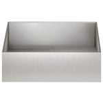 Kerti cserép 2 db Ezüst 80 x 80 x 30 cm Rozsdamentes Acél 4