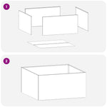 Kerti cserép Rozsdás 100 x 100 x 40 cm Időjárásálló Acél 8