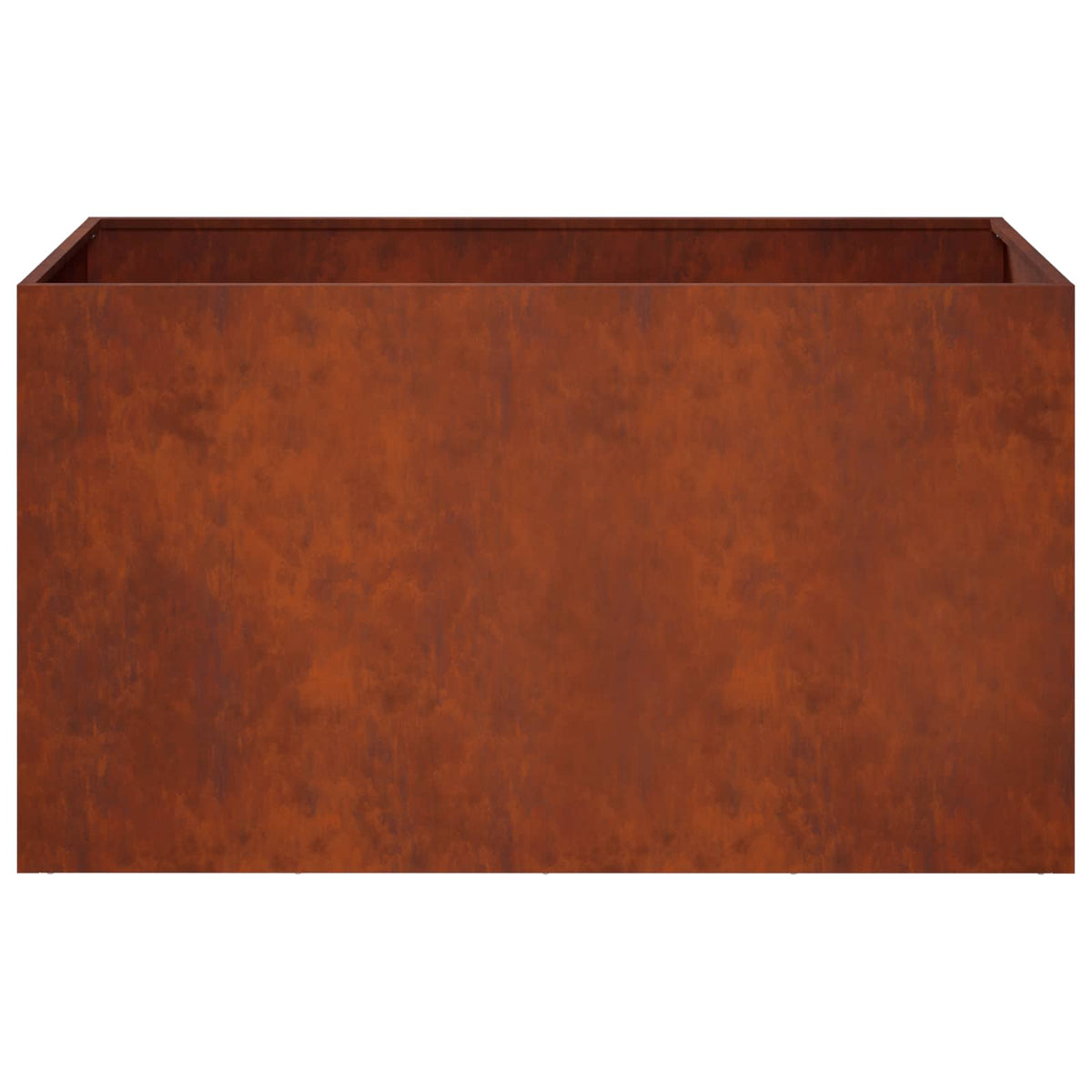 Kerti cserép 2 db Rozsdás 100 x 50 x 50 cm Időjárásálló Acél 5