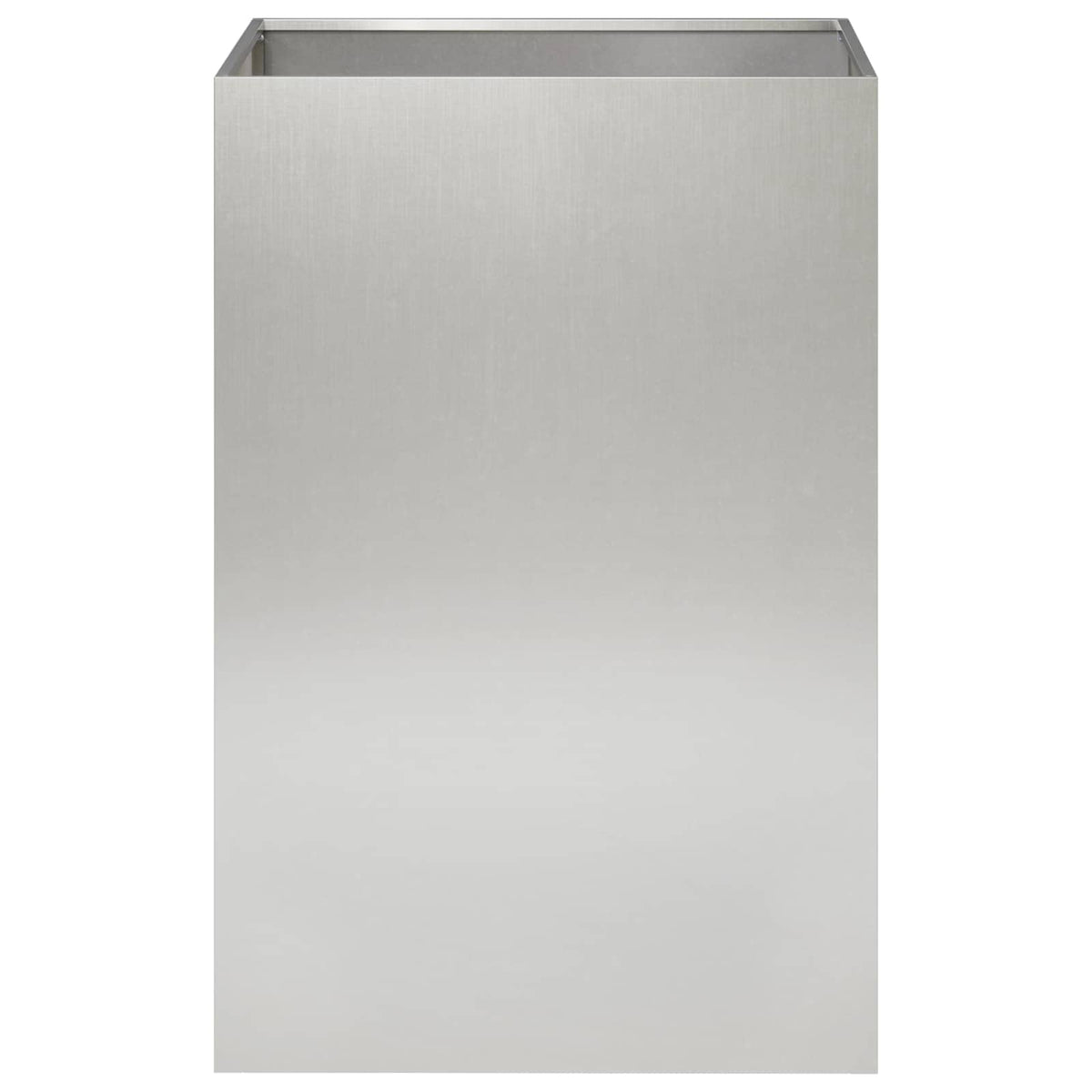 Kerti cserép 2 db Ezüst 50 x 50 x 75 cm Rozsdamentes Acél 4