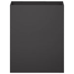 Kerti cserép 2 db Fekete 40 x 20 x 50 cm Hidegen hengerelt acél 4