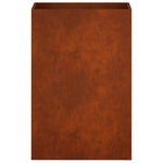 Kerti cserép 2 db Rozsdás 50 x 30 x 75 cm Időjárásálló Acél 5