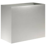 Kerti cserép 2 db Ezüst 60 x 30 x 50 cm Rozsdamentes Acél 3