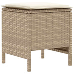 Bútor szettek 8 db Beige és krém PE Rattan 7