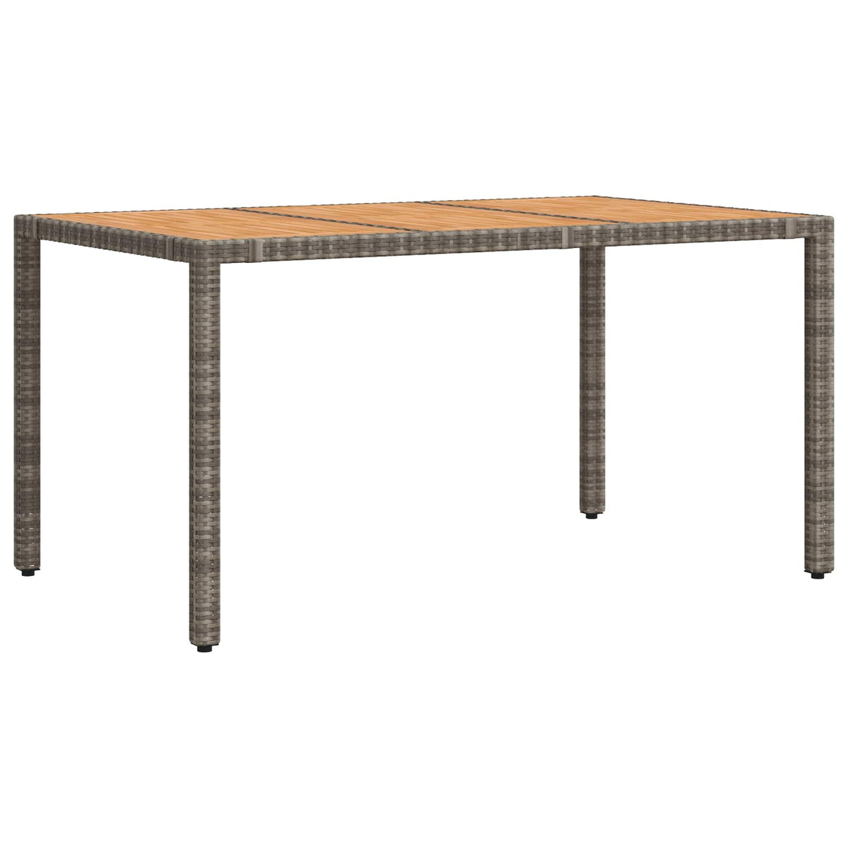 Kültéri étkező szett 5 db PE rattan és porbevonatos acél 5