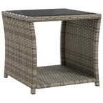 Kerti lounge szett 2 db PE rattan és porbevonatos acél 5