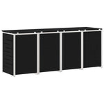 Kerekes Hulladékgyűjtő Tárolás for 4 Bins 240L Fekete 9