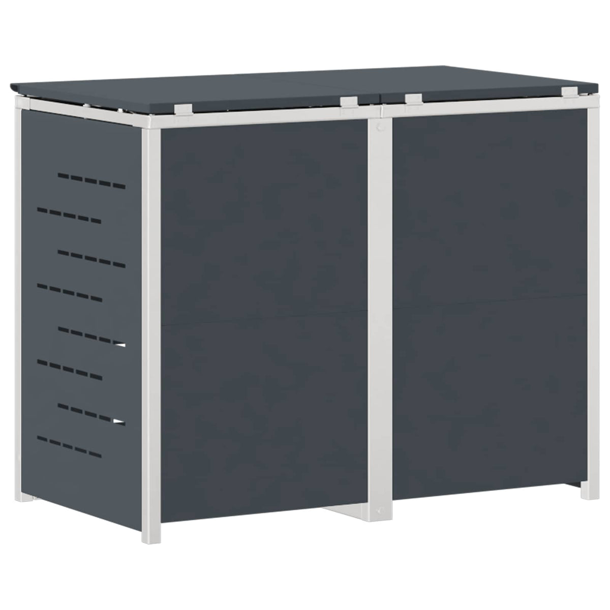 Kerekes Hulladékgyűjtő Tárolás for 2 Bins 240L Antracitszürke 9