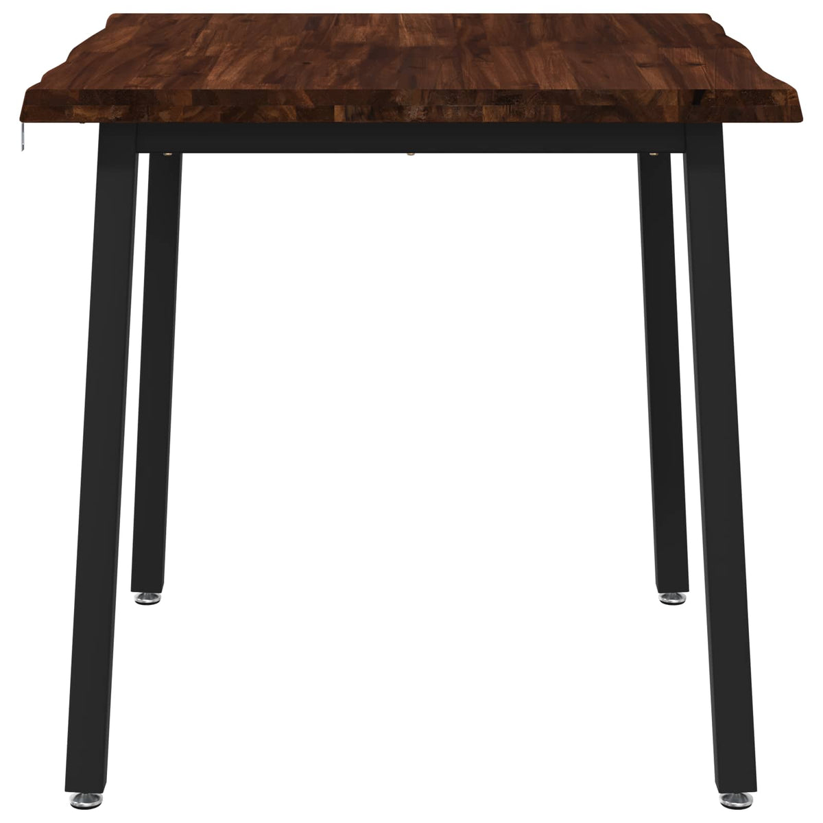 60 x 55 x 75 cm Tömör Akácfa Sötétbarna és Fekete Négyszögletes 3