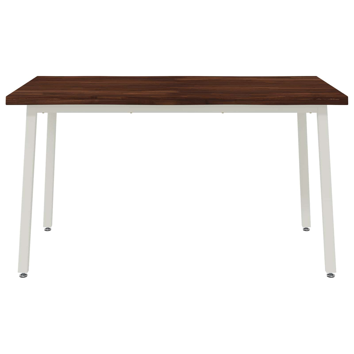120 x 90 x 75 cm Tömör Akácfa Sötétbarna és fehér Négyszögletes 4