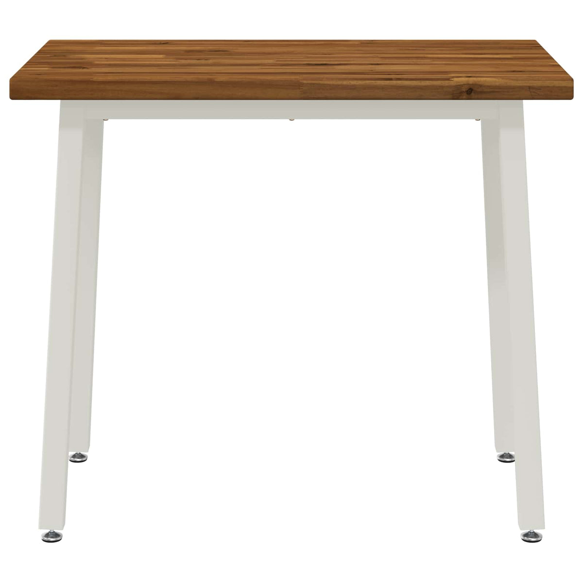 110 x 55 x 75 cm Tömör Akácfa Természetes és Fehér 3