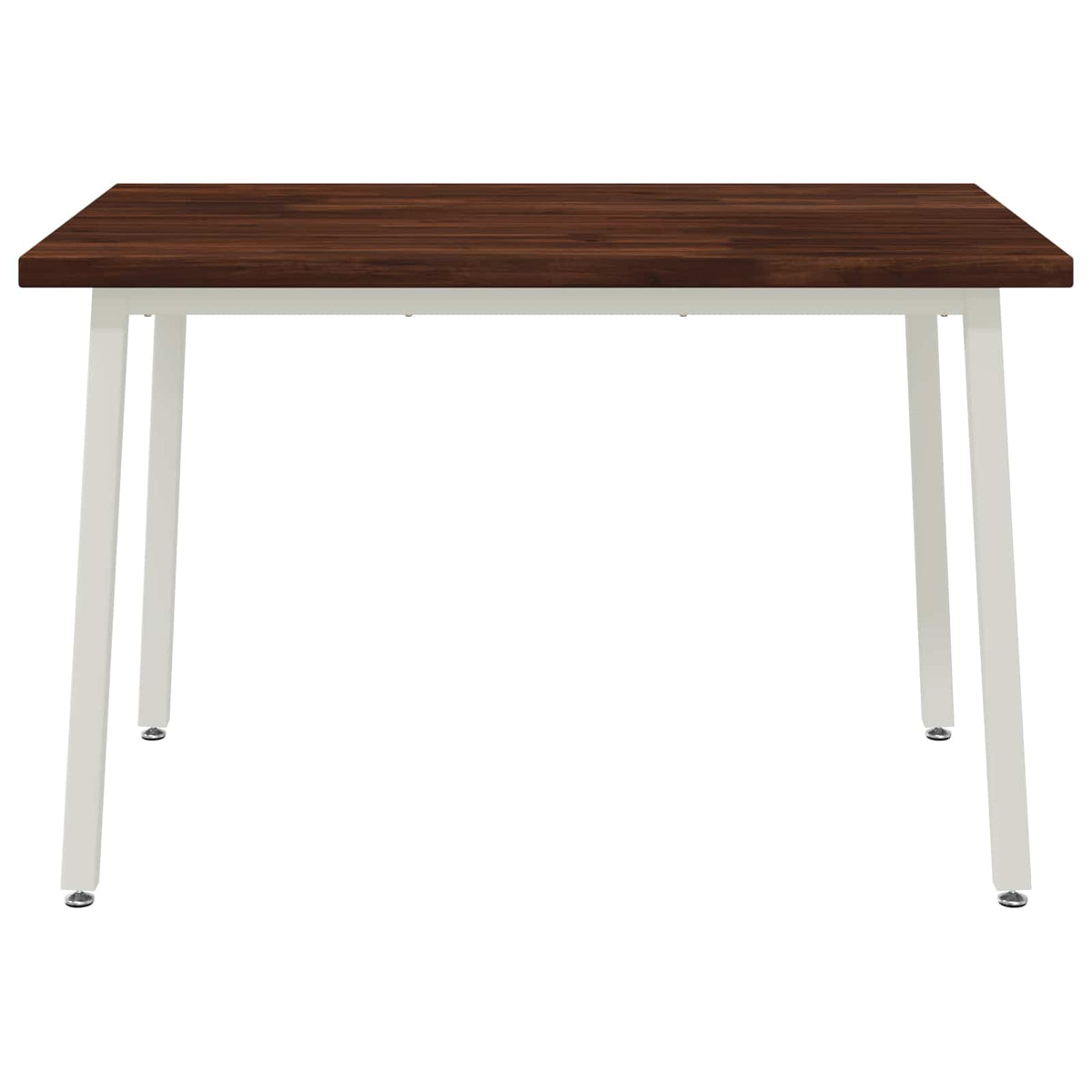 120 x 80 x 75 cm Tömör Akácfa Sötétbarna és fehér Négyszögletes 4
