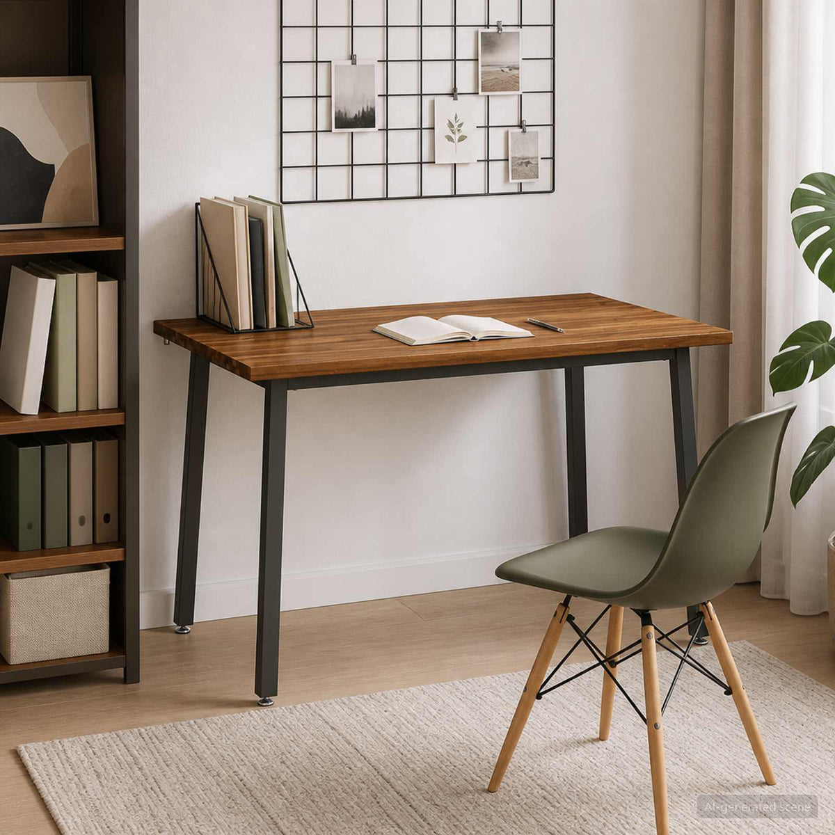 120 x 70 x 75 cm Tömör Akácfa Természetes és Kávé Négyszögletes