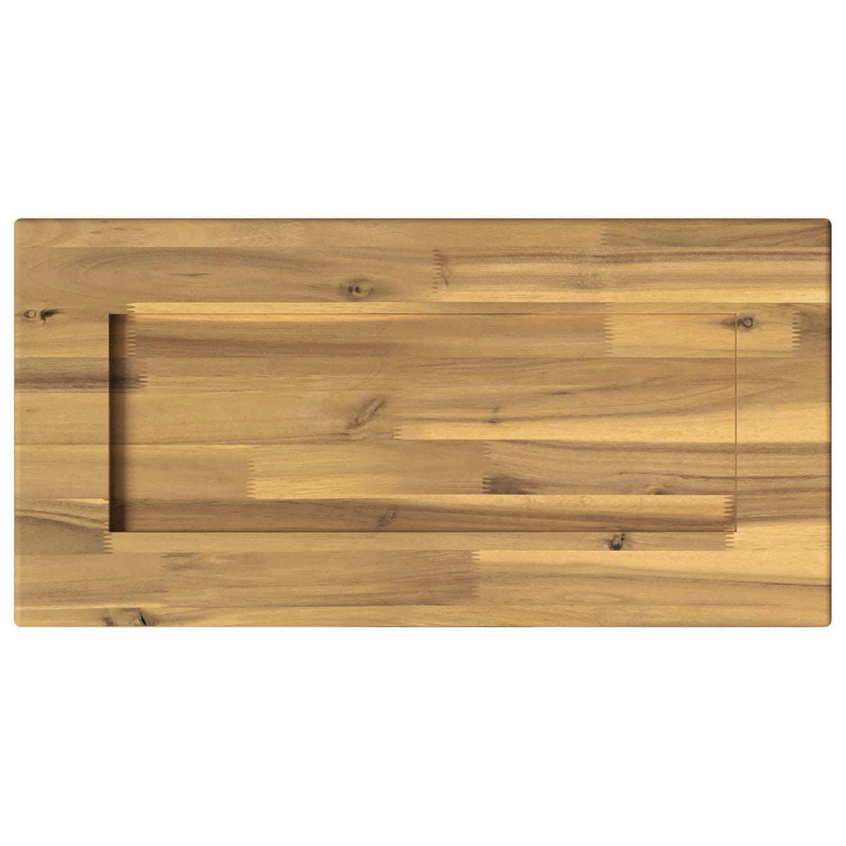 Téglalap Asztallap 90 x 50 x 3,5 cm Négyszögletes Tömör Akácfa 4
