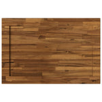 Téglalap Asztallap 100 x 60 x 3,2 cm Négyszögletes Tömör Akácfa 5