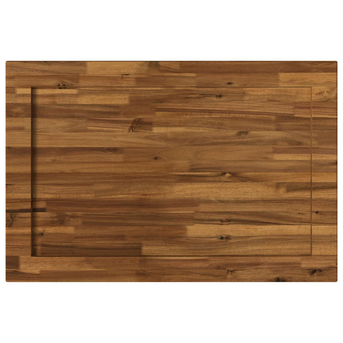Téglalap Asztallap 100 x 60 x 3,2 cm Négyszögletes Tömör Akácfa 5