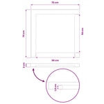 Téglalap Asztallap 90 x 50 x 3,5 cm Négyszögletes Tömör Akácfa 7