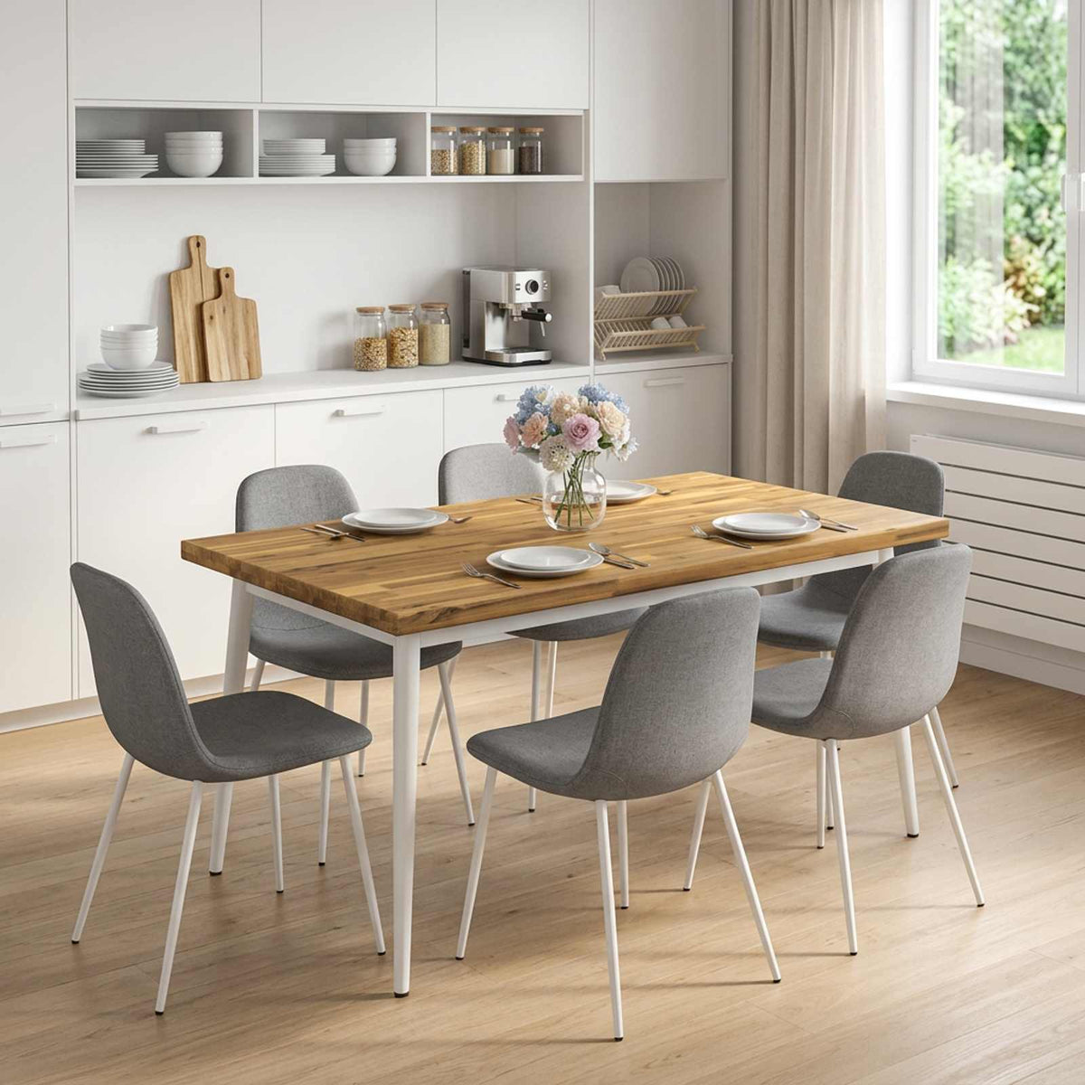 Téglalap Asztallap 120 x 70 x 3,2 cm Négyszögletes Tömör Akácfa