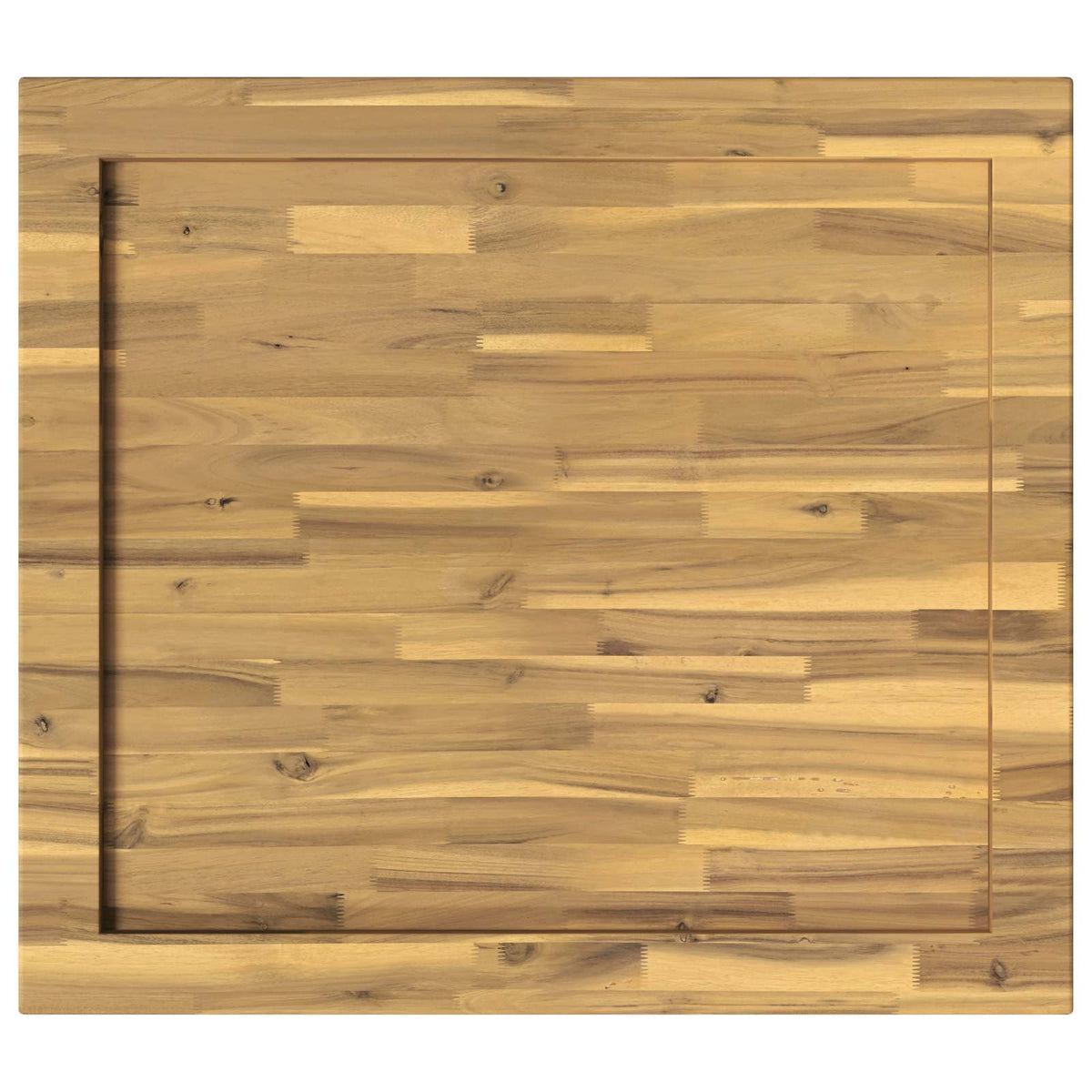 Téglalap Asztallap 80 x 80 x 3,2 cm Négyzet Tömör Akácfa 5