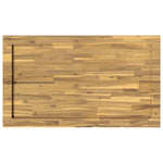 Téglalap Asztallap 100 x 80 x 3,2 cm Négyszögletes Tömör Akácfa 5