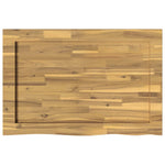 Téglalap Asztallap 90 x 50 x 3,5 cm Négyszögletes Tömör Akácfa 4