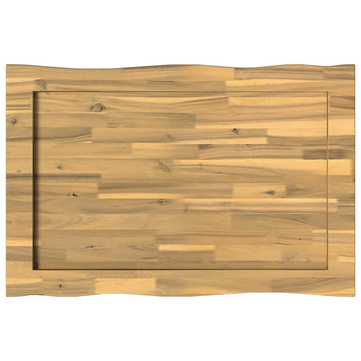 Téglalap Asztallap 90 x 50 x 3,5 cm Négyszögletes Tömör Akácfa 4