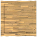 Téglalap Asztallap 90 x 90 x 3,5 cm Négyzet Tömör Akácfa Fehér 4