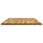 Téglalap Asztallap 90 x 90 x 3,5 cm Négyzet Tömör Akácfa Fehér 3
