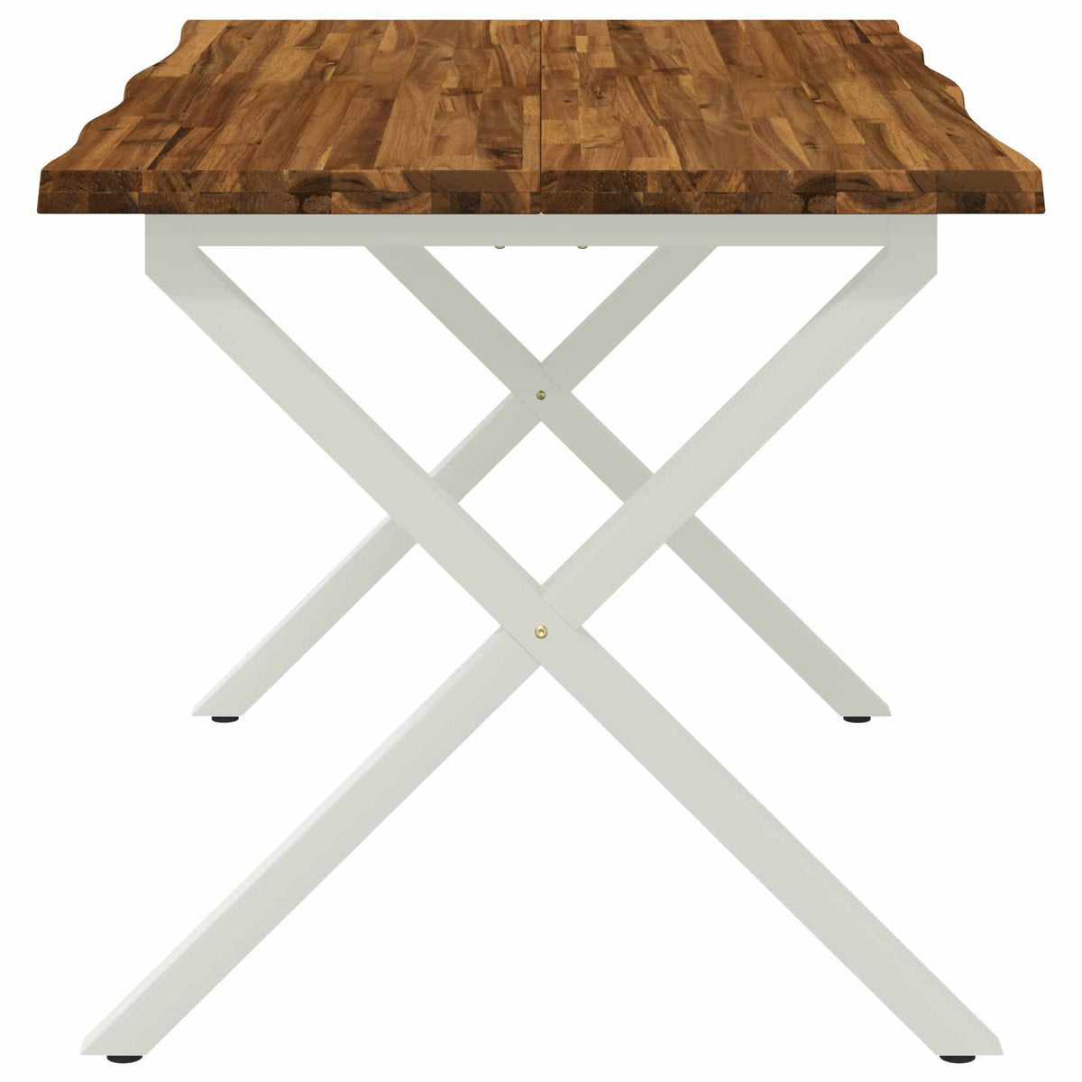 Élő élű étkezőasztal 120 x 70 x 75 cm Tömör Akácfa 5