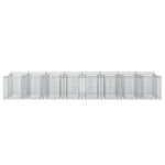 Gabion emelt ágy 3 db 400 x 100 x 60 cm Horganyzott Acél Ezüst 6