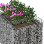 Gabion emelt ágy 2 db 150 x 100 x 100 cm Horganyzott Acél Ezüst 4
