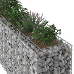 Gabion emelt ágy 2 db 250 x 50 x 80 cm Horganyzott Acél Ezüst 4