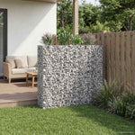 Gabion emelt ágy 2 db 170 x 50 x 150 cm Horganyzott Acél Ezüst 5