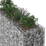 Gabion emelt ágy 2 db 170 x 50 x 150 cm Horganyzott Acél Ezüst 4