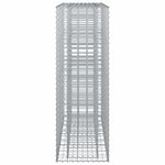 Gabion emelt ágy 2 db 170 x 50 x 150 cm Horganyzott Acél Ezüst 7