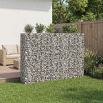 Gabion emelt ágy 3 db 250 x 50 x 150 cm Horganyzott Acél Ezüst