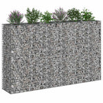 Gabion emelt ágy 3 db 250 x 50 x 150 cm Horganyzott Acél Ezüst 3