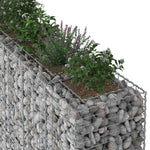 Gabion emelt ágy 3 db 250 x 50 x 150 cm Horganyzott Acél Ezüst 4